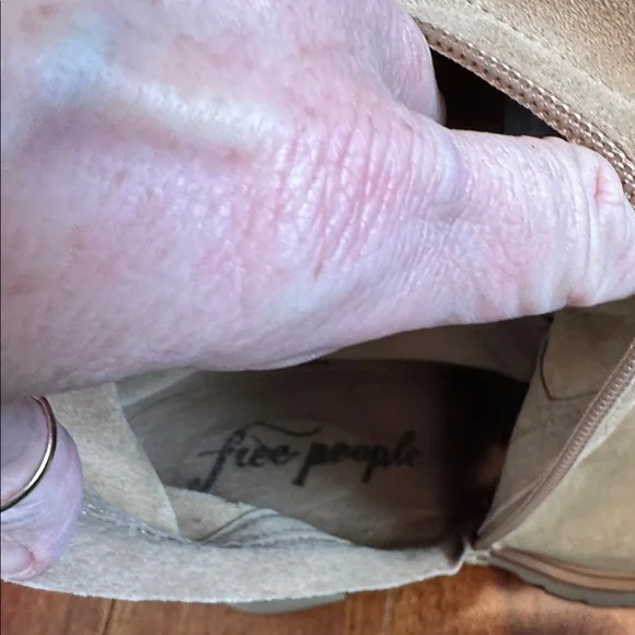 Free People Cream Over the Knee Boots Size 10.5 - Picture 12 of 16